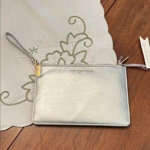 Metallic Silver Wristlet Clutch by mint velvet moments